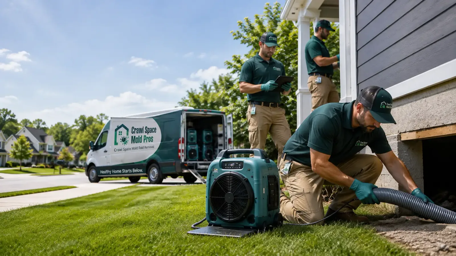 Crawl Space Mold Removal in Ferrysburg, MI